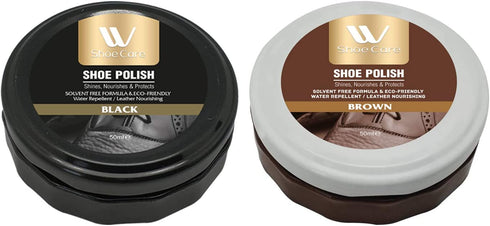 Black and Brown Shoe Shine Polish Kit | WBM SHOE CARE